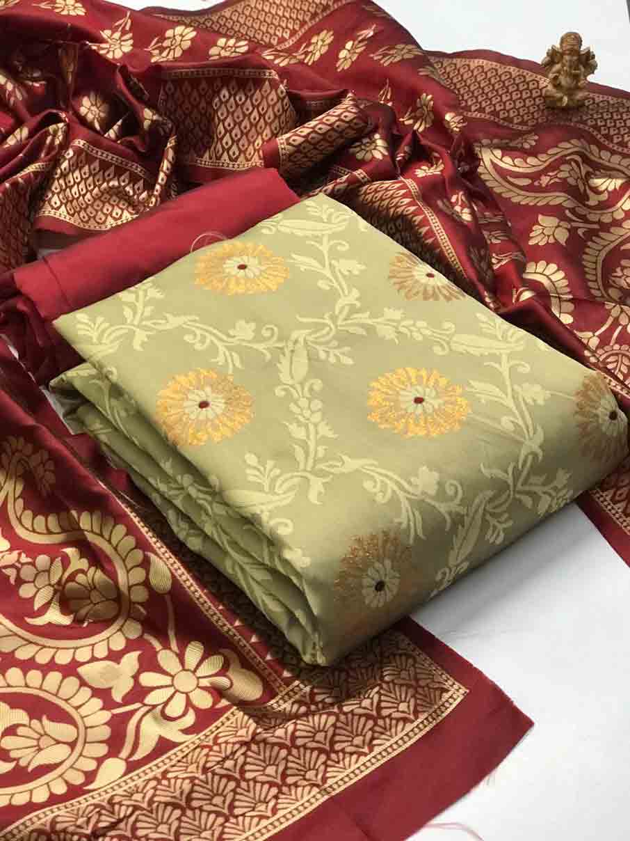 Banarasi Slik Whosale Dress Material Banarasi Slik Whosale Dress Material